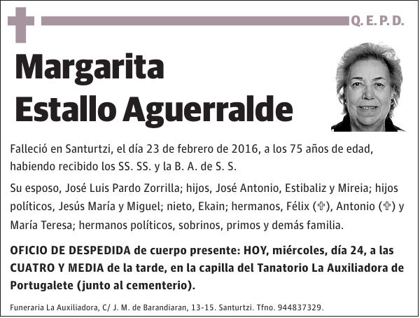 Margarita Estallo Aguerralde