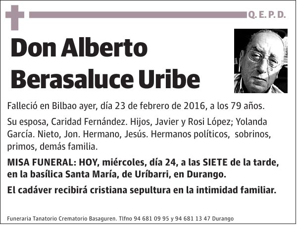 Alberto Berasaluce Uribe