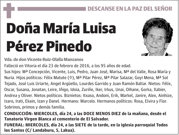 María Luisa Pérez Pinedo