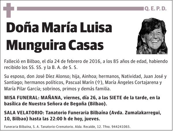 María Luisa Munguira Casas