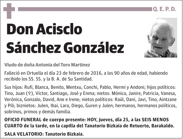 Acisclo Sánchez González