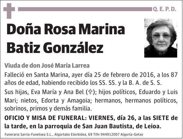 Rosa Marina Batiz González