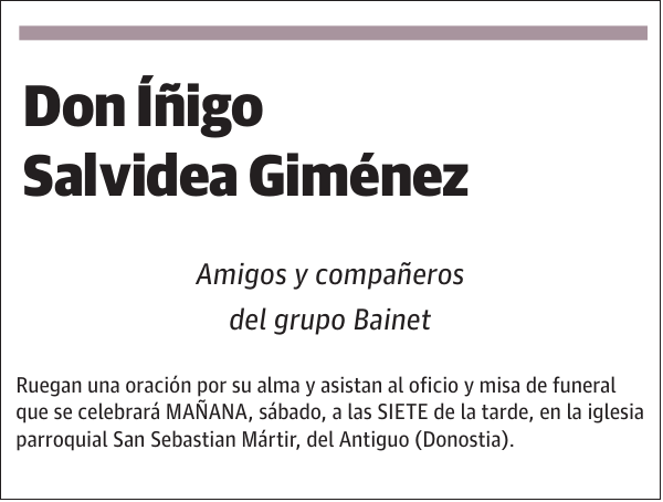 Íñigo Salvidea Giménez