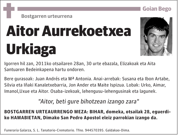 Aitor Aurrekoetxea Urkiaga