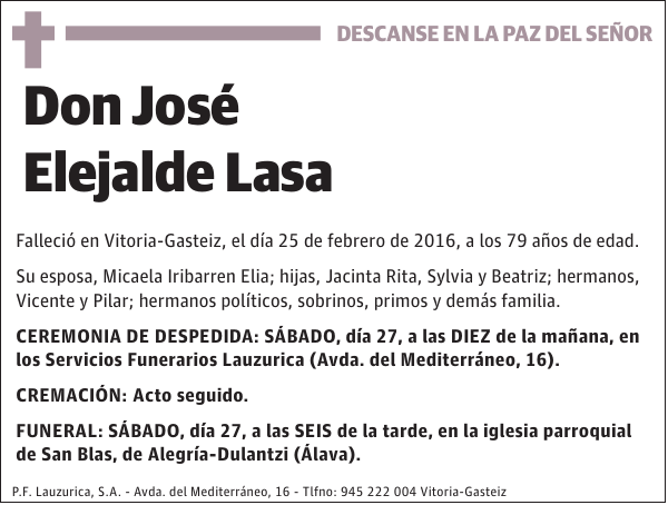 José Elejalde Lasa