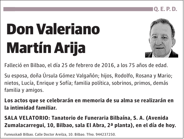 Valeriano Martín Arija