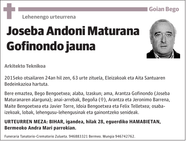 Joseba Andoni Maturana Gofinondo