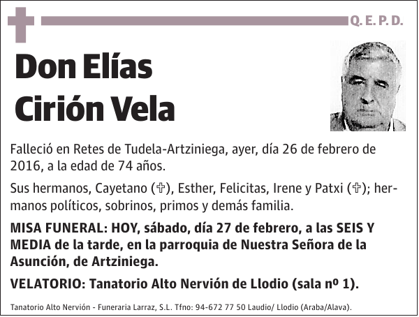 Elías Cirión Vela