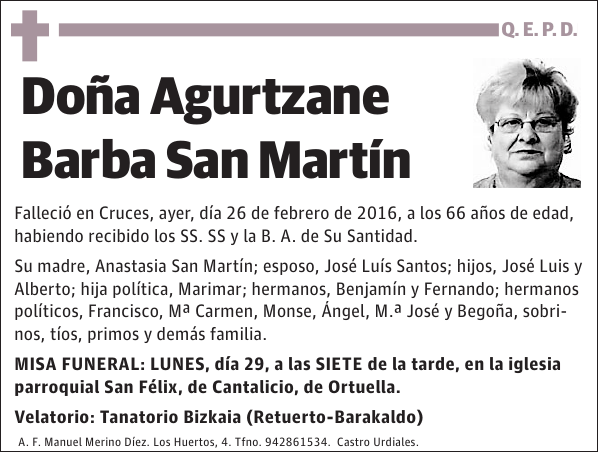 Agurtzane Barba San Martín