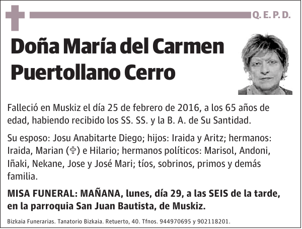 María del Carmen Puertollano Cerro