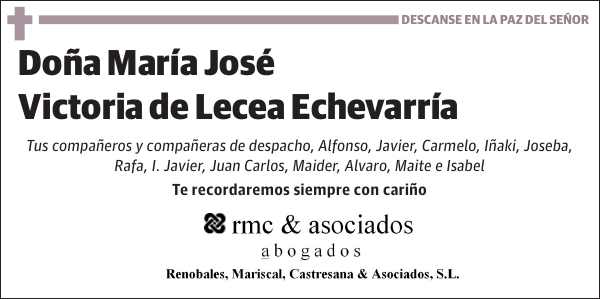 María José Victoria de Lecea Echevarría