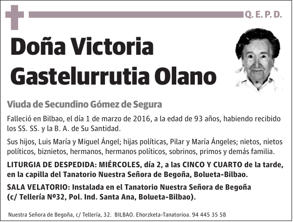 Victoria Gastelurrutia Olano