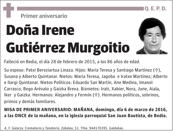 Irene Gutiérrez Murgoitio