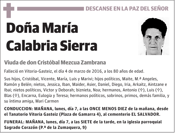 María Calabria Sierra