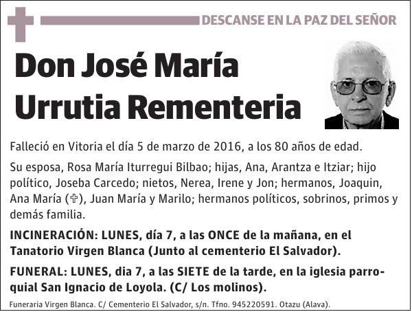 José María Urrutia Rementeria