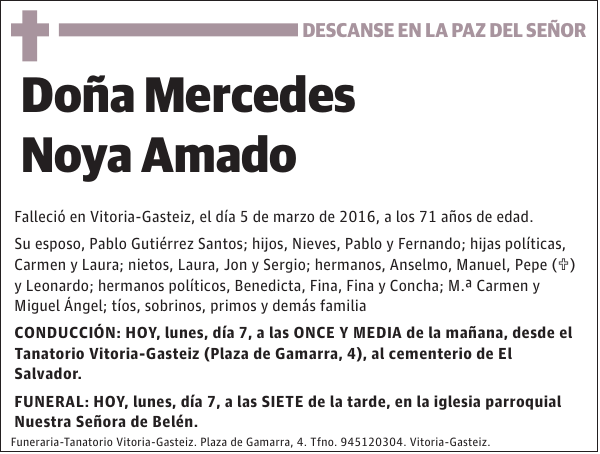 Mercedes Noya Amado