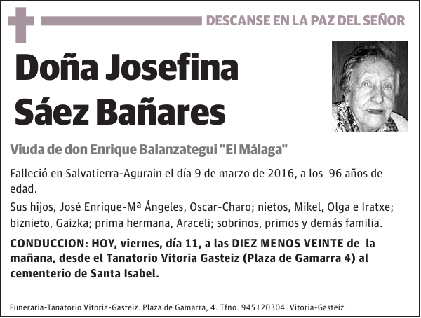 Josefina Sáez Bañares