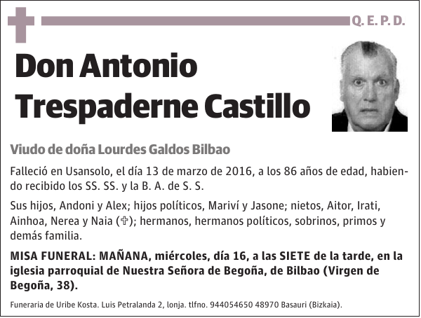 Antonio Trespaderne Castillo