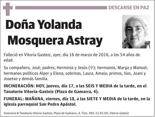 Yolanda Mosquera Astray