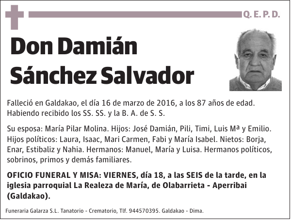 Damián Sánchez Salvador