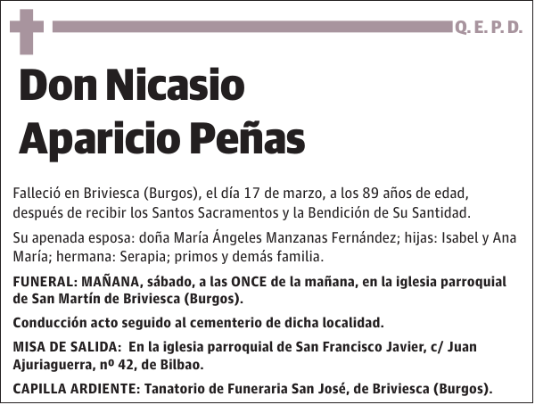 Nicasio Aparicio Peñas