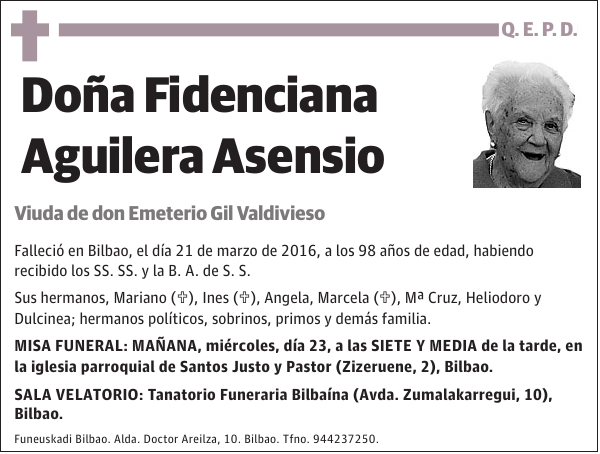 Fidenciana Aguilera Asensio