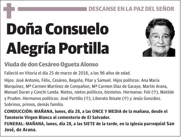 Consuelo Alegría Portilla