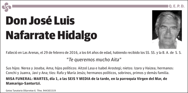 José Luis Nafarrate Hidalgo