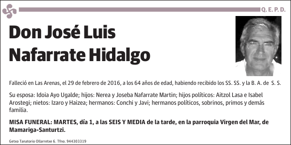 José Luis Nafarrate Hidalgo