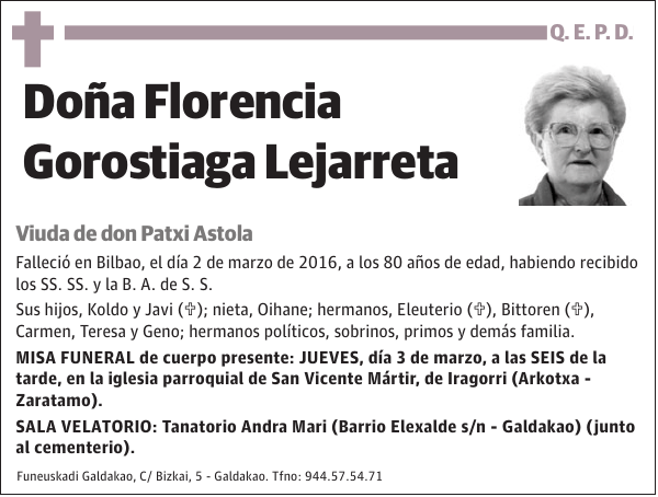 Florencia Gorostiaga Lejarreta