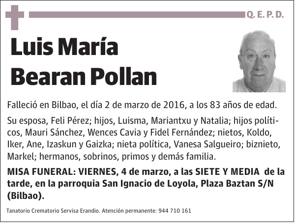 Luis María Bearan Pollan