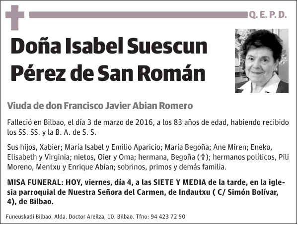 Isabel Suescun Pérez de San Román