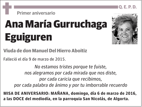 Ana María Gurruchaga Eguiguren