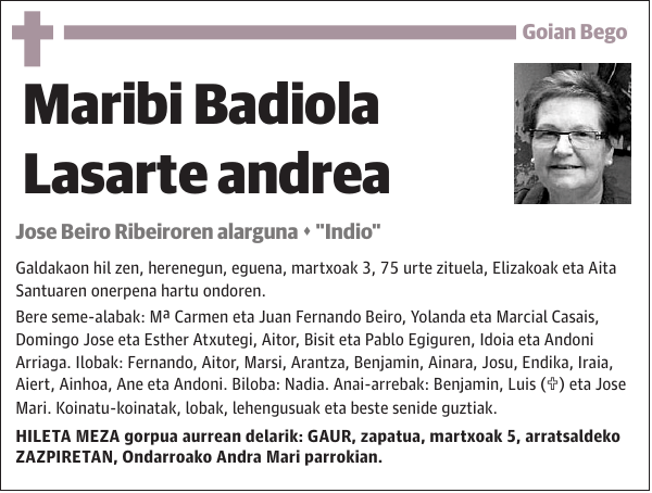 Maribi Badiola Lasarte