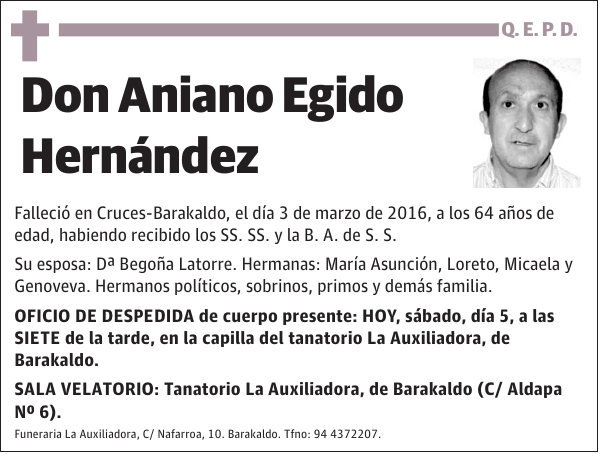 Aniano Egido Hernández