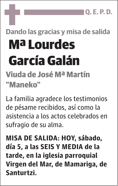 Mª Lourdes García Galán