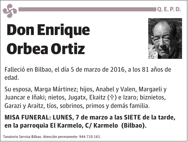 Enrique Orbea Ortiz