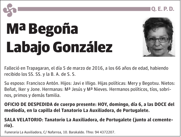 Mª Begoña Labajo González