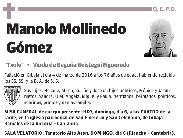 Manolo Mollinedo Gómez