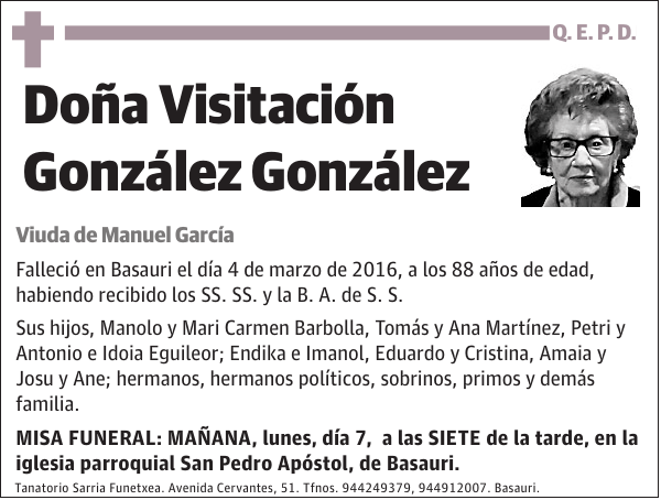 Visitación González González