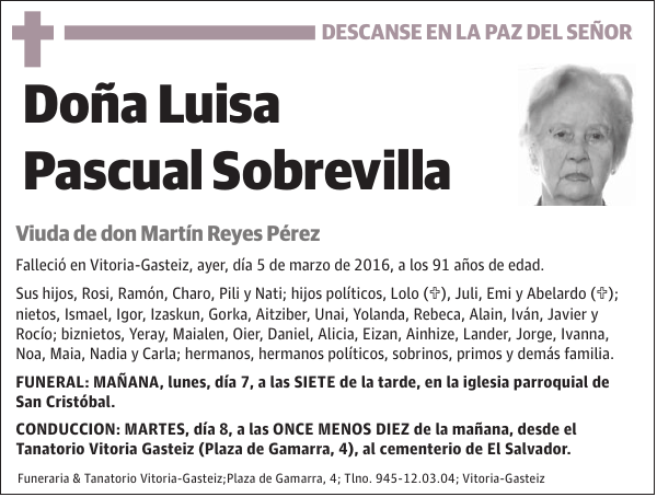 Luisa Pascual Sobrevilla