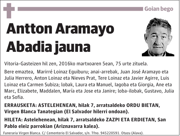 Antton Aramayo Abadia