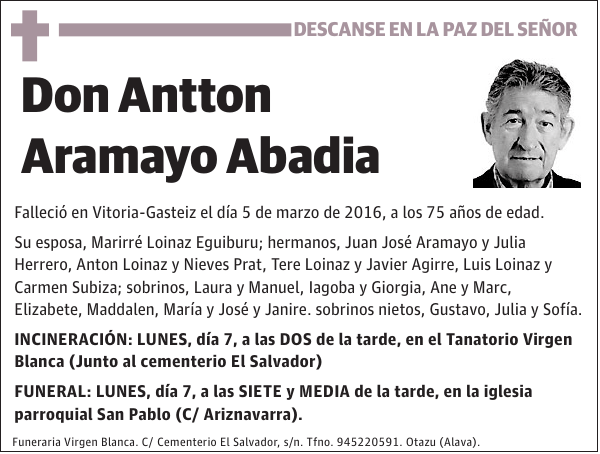 Antton Aramayo Abadia