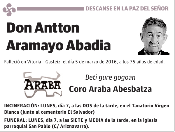 Antton Aramayo Abadia