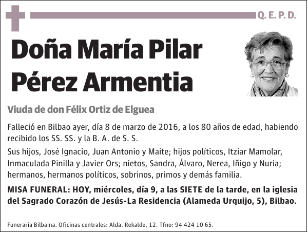 María Pilar Pérez Armentia