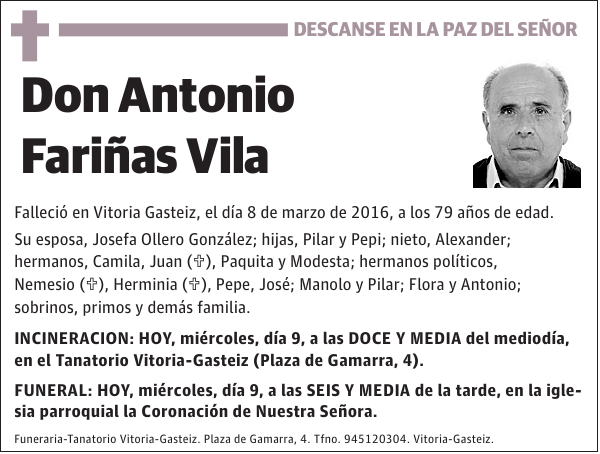 Antonio Fariñas Vila