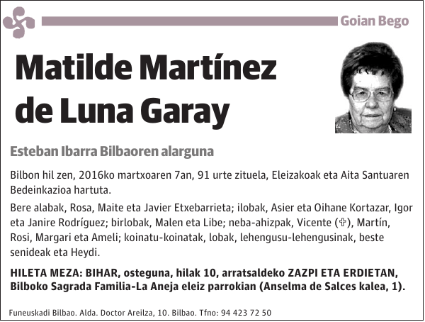 Matilde Martínez de Luna Garay