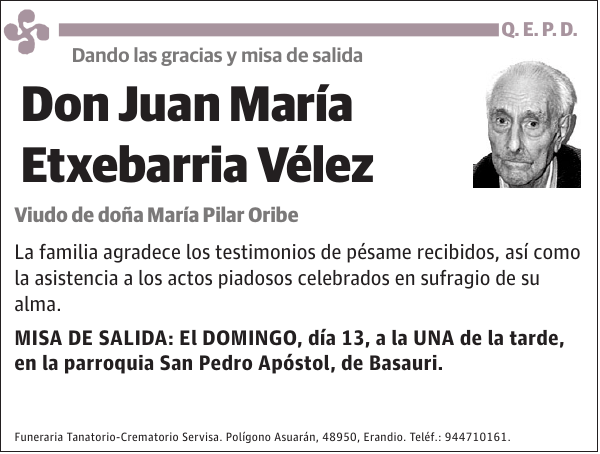 Juan María Etxebarria Vélez