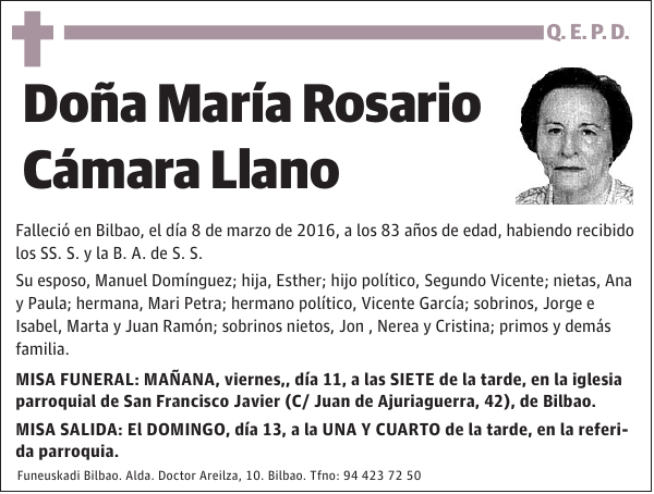 María Rosario Cámara Llano