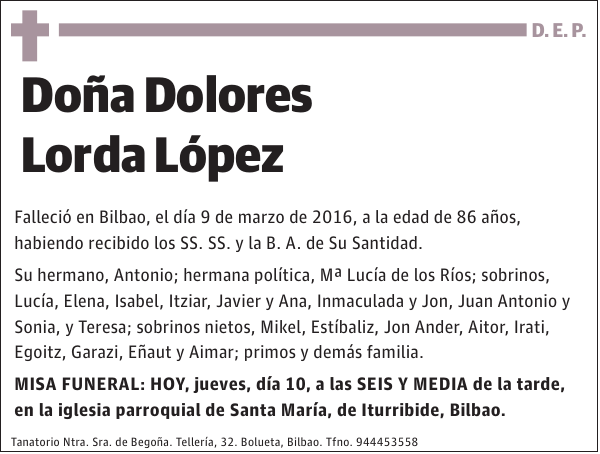 Dolores Lorda López